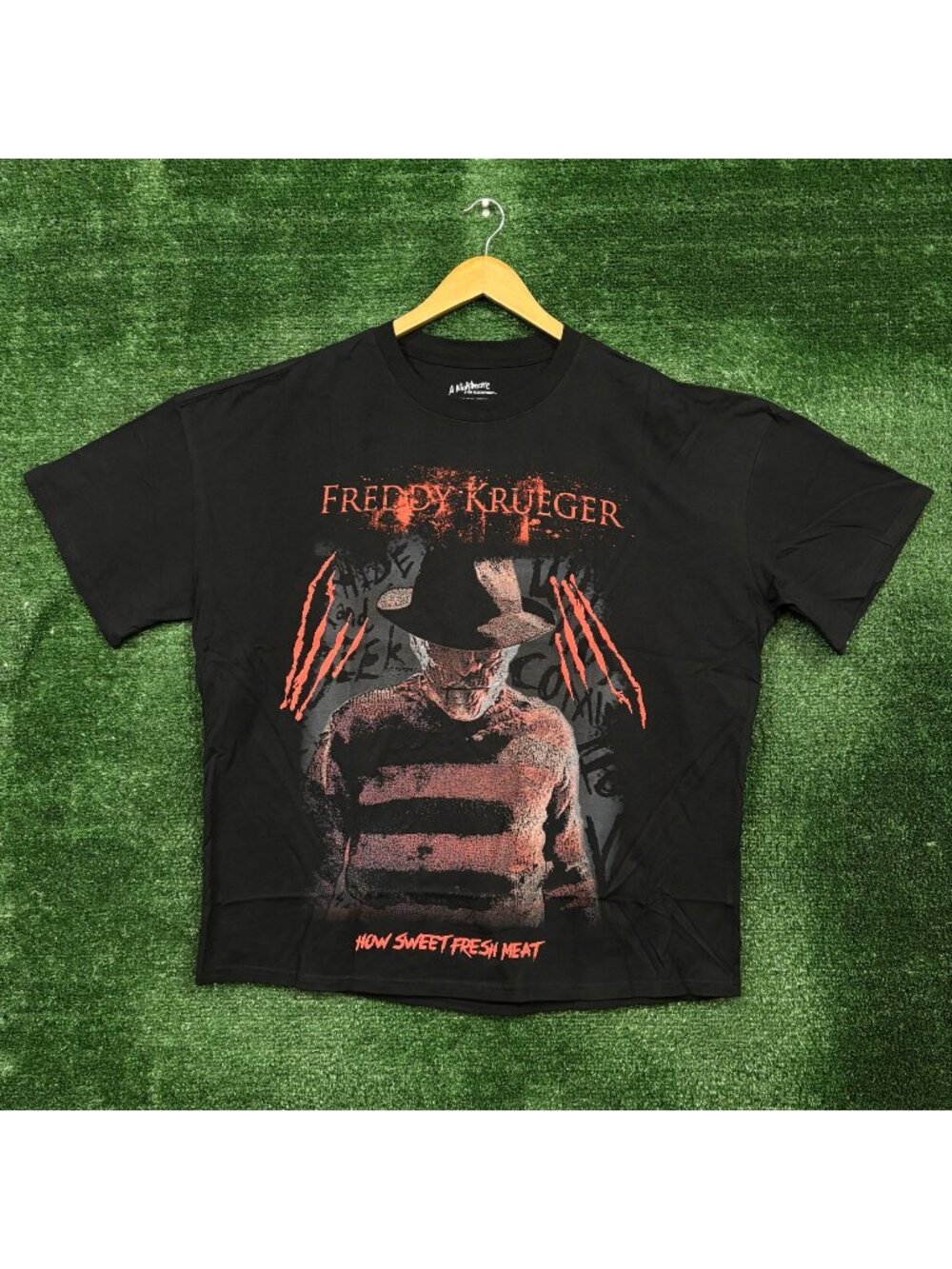 A Nightmare on Elm Street How Sweet Fresh Meat Oversized T-Shirt Extra Large